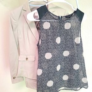 Banana Republic 3 Piece Suit Set Size 0 Beige